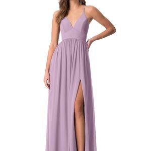 Azazie Aaida bridesmaid dress Wisteria size 8